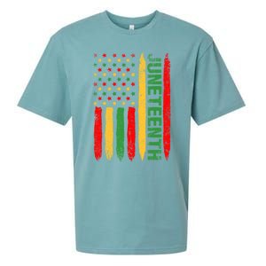 Juneteenth Freedom Day Blm June 19th 1865 African American Gift Sueded Cloud Jersey T-Shirt