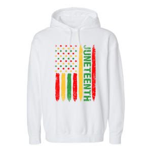 Juneteenth Freedom Day Blm June 19th 1865 African American Gift Garment-Dyed Fleece Hoodie