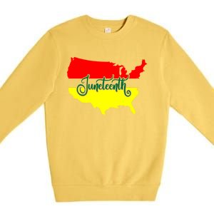 Juneteenth Freedom Day Black History American June 19th 1965 Funny Gift Premium Crewneck Sweatshirt