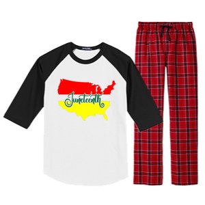 Juneteenth Freedom Day Black History American June 19th 1965 Funny Gift Raglan Sleeve Pajama Set