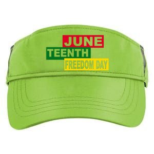 Juneteenth Freedom Day Adult Drive Performance Visor