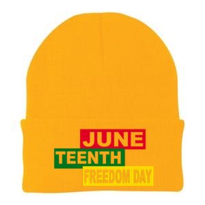 Juneteenth Freedom Day Knit Cap Winter Beanie