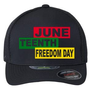 Juneteenth Freedom Day Flexfit Unipanel Trucker Cap