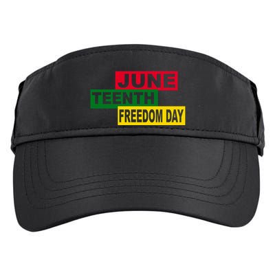 Juneteenth Freedom Day Adult Drive Performance Visor