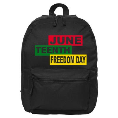 Juneteenth Freedom Day 16 in Basic Backpack