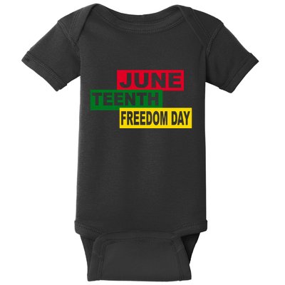 Juneteenth Freedom Day Baby Bodysuit
