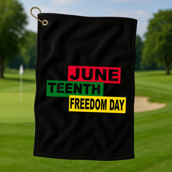 Juneteenth Freedom Day Golf Towel