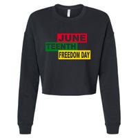 Juneteenth Freedom Day Cropped Pullover Crew