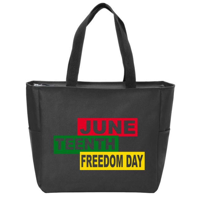Juneteenth Freedom Day Zip Tote Bag