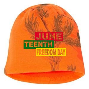 Juneteenth Freedom Day Kati - Camo Knit Beanie