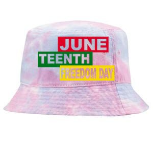 Juneteenth Freedom Day Tie-Dyed Bucket Hat