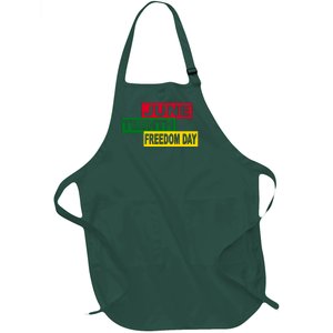 Juneteenth Freedom Day Full-Length Apron With Pockets