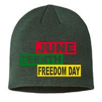 Juneteenth Freedom Day Sustainable Beanie