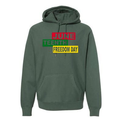 Juneteenth Freedom Day Premium Hoodie