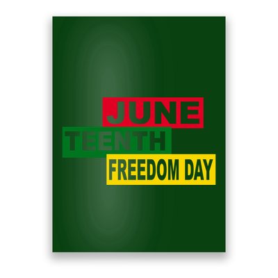 Juneteenth Freedom Day Poster
