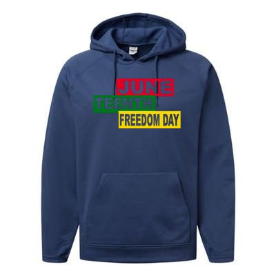 Juneteenth Freedom Day Performance Fleece Hoodie