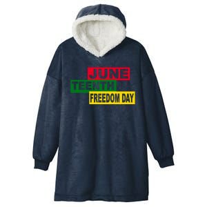 Juneteenth Freedom Day Hooded Wearable Blanket