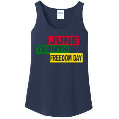 Juneteenth Freedom Day Ladies Essential Tank