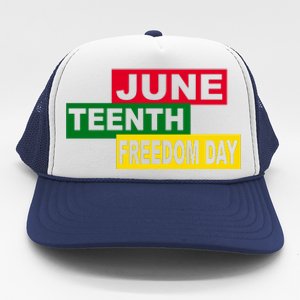 Juneteenth Freedom Day Trucker Hat