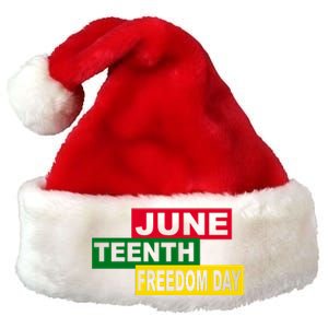 Juneteenth Freedom Day Premium Christmas Santa Hat