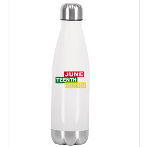 Juneteenth Freedom Day Stainless Steel Insulated Water Bottle