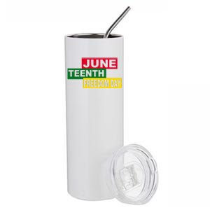 Juneteenth Freedom Day Stainless Steel Tumbler