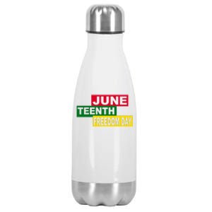 Juneteenth Freedom Day Stainless Steel Insulated Water Bottle