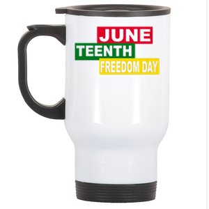 Juneteenth Freedom Day Stainless Steel Travel Mug