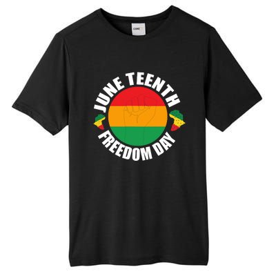 Juneteenth Freedom Day Pride Graphic Tall Fusion ChromaSoft Performance T-Shirt