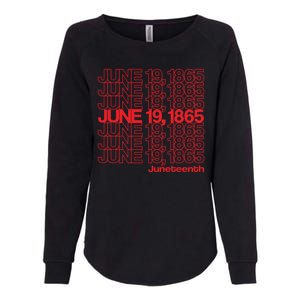 Juneteenth Freedom Day Emancipation Day Thank You Bag Style Womens California Wash Sweatshirt