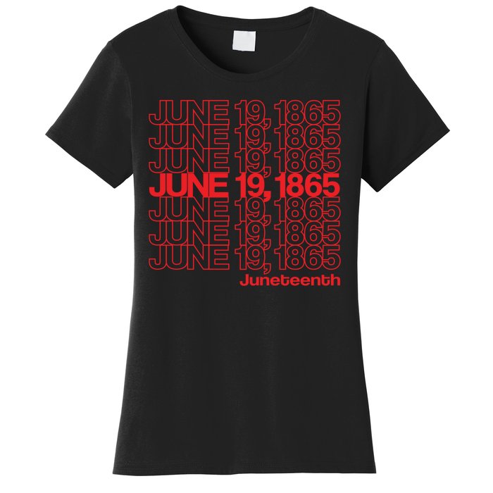 Juneteenth Freedom Day Emancipation Day Thank You Bag Style Women's T-Shirt