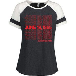 Juneteenth Freedom Day Emancipation Day Thank You Bag Style Enza Ladies Jersey Colorblock Tee