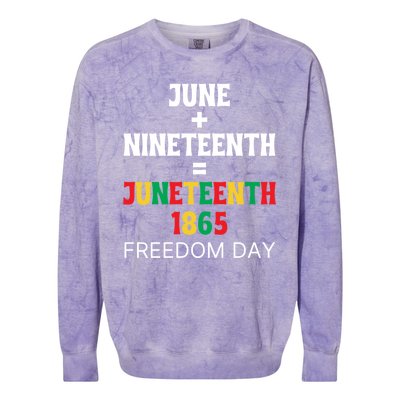 Juneteenth Freedom Day Celebration Colorblast Crewneck Sweatshirt