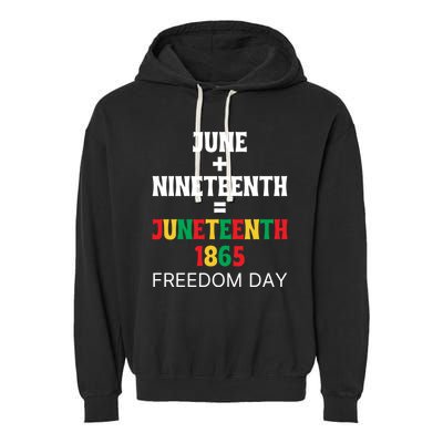 Juneteenth Freedom Day Celebration Garment-Dyed Fleece Hoodie