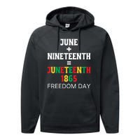 Juneteenth Freedom Day Celebration Performance Fleece Hoodie