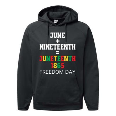 Juneteenth Freedom Day Celebration Performance Fleece Hoodie