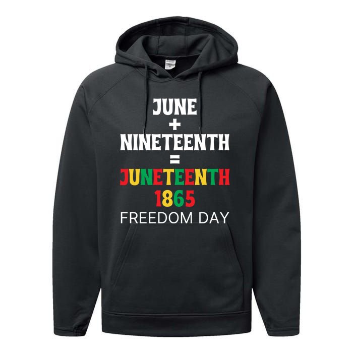 Juneteenth Freedom Day Celebration Performance Fleece Hoodie