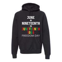 Juneteenth Freedom Day Celebration Premium Hoodie