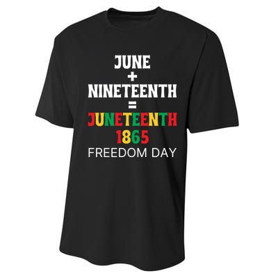 Juneteenth Freedom Day Celebration Performance Sprint T-Shirt