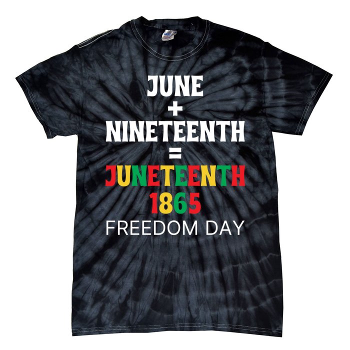 Juneteenth Freedom Day Celebration Tie-Dye T-Shirt