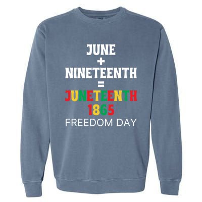 Juneteenth Freedom Day Celebration Garment-Dyed Sweatshirt