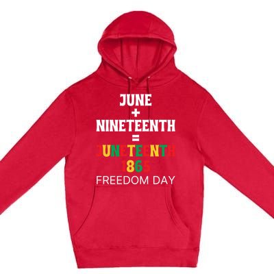 Juneteenth Freedom Day Celebration Premium Pullover Hoodie