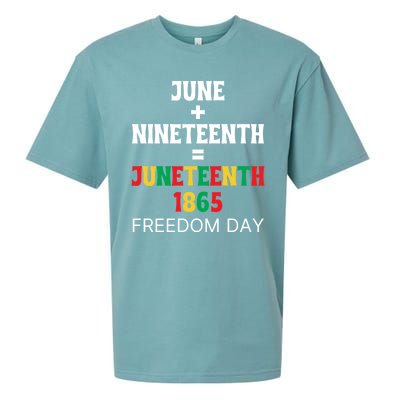 Juneteenth Freedom Day Celebration Sueded Cloud Jersey T-Shirt