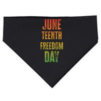 Juneteenth Freedom Day Graphic USA-Made Doggie Bandana