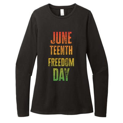 Juneteenth Freedom Day Graphic Womens CVC Long Sleeve Shirt