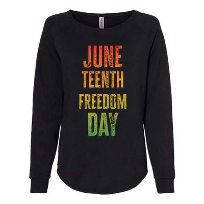 Juneteenth Freedom Day Graphic Womens California Wash Sweatshirt