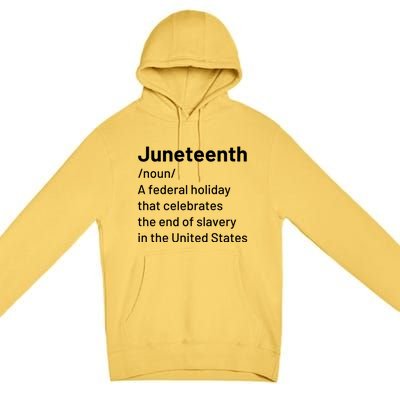 Juneteenth Freedom Day Celebration Premium Pullover Hoodie