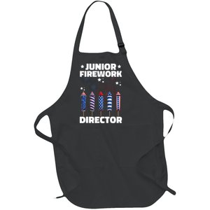 Junior Firework Director American 4th Of July Full-Length Apron With Pockets