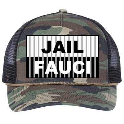 Jail Fauci Dr. Anthony Fauci Retro Rope Trucker Hat Cap