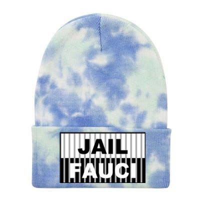 Jail Fauci Dr. Anthony Fauci Tie Dye 12in Knit Beanie